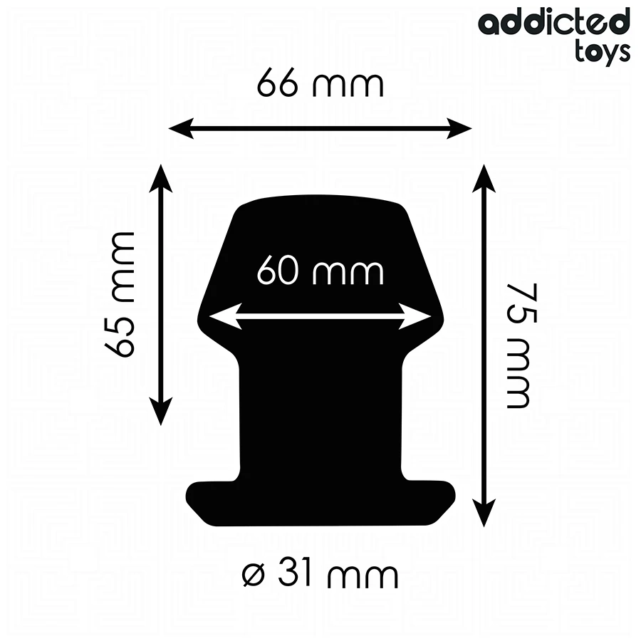ADDICTED TOYS - EXTREME HOLLOW ANAL PLUG TAGLIA S 7,5 CM
